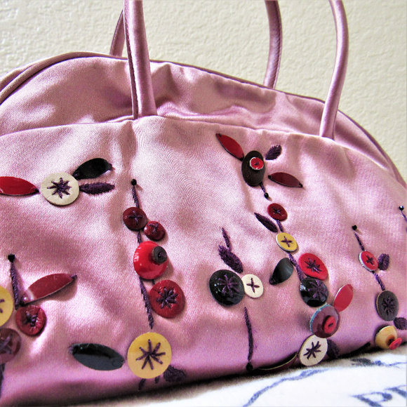 • 100% Authentic Vintage PRADA Satin Handbag • - Picture 2 of 7